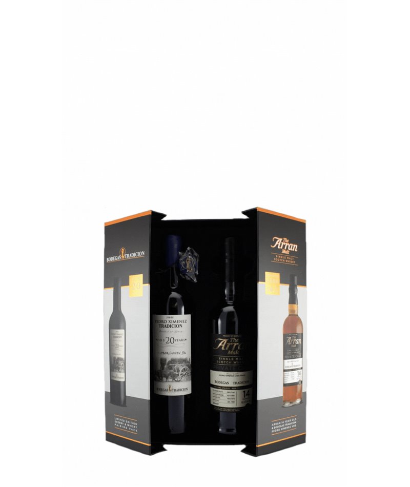 Coffret Arran 15 ans & Bodegas Tradiciòn Pedro Ximenez 20 ans Coffret Arran 15 ans & Bodegas Tradiciòn Pedro Ximenez 20 ans