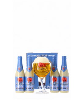 Coffret Delirium 4x33cl + 1 verre