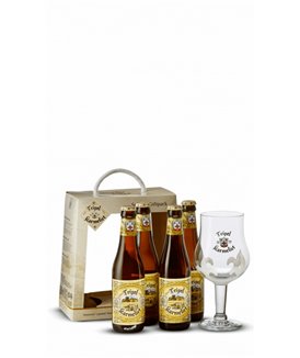 Coffret bière ambrée Kwak 1 verre 4x33cl (pack de 4) 