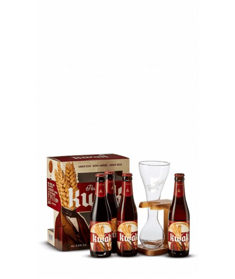 Coffret Kwak 4x33cl + 1 verre Coffret Kwak 4x33cl + 1 verre
