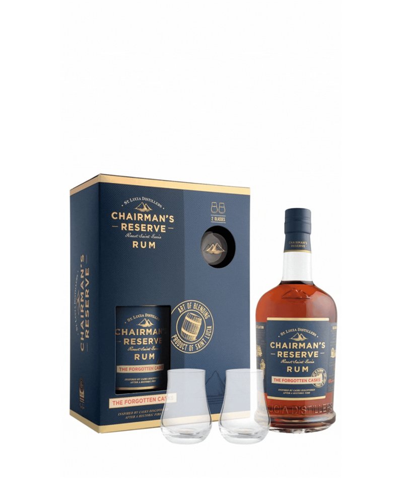 Coffret Chairman's Reserve Rum + verres