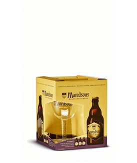 Coffret Maredsous 3x33cl + verre