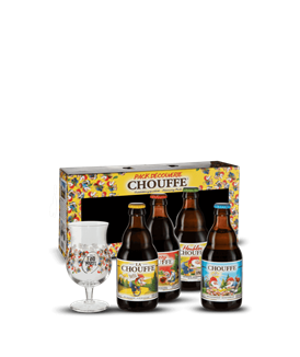 Coffret Chouffe 4x33cl + 1 verre