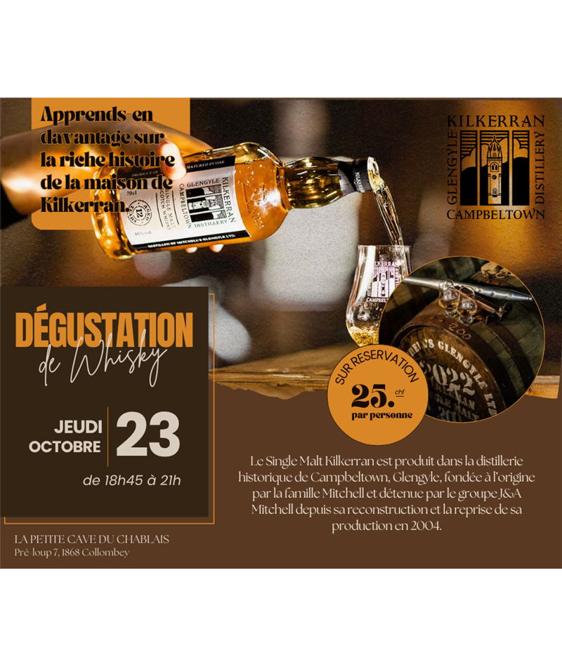 Dégustation - Whisky Kilkerran Dégustation - Whisky Kilkerran