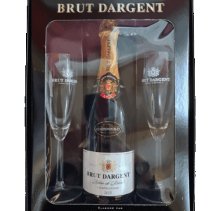 Coffret Brut Dargent 1 Bouteille + 2 Flûtes