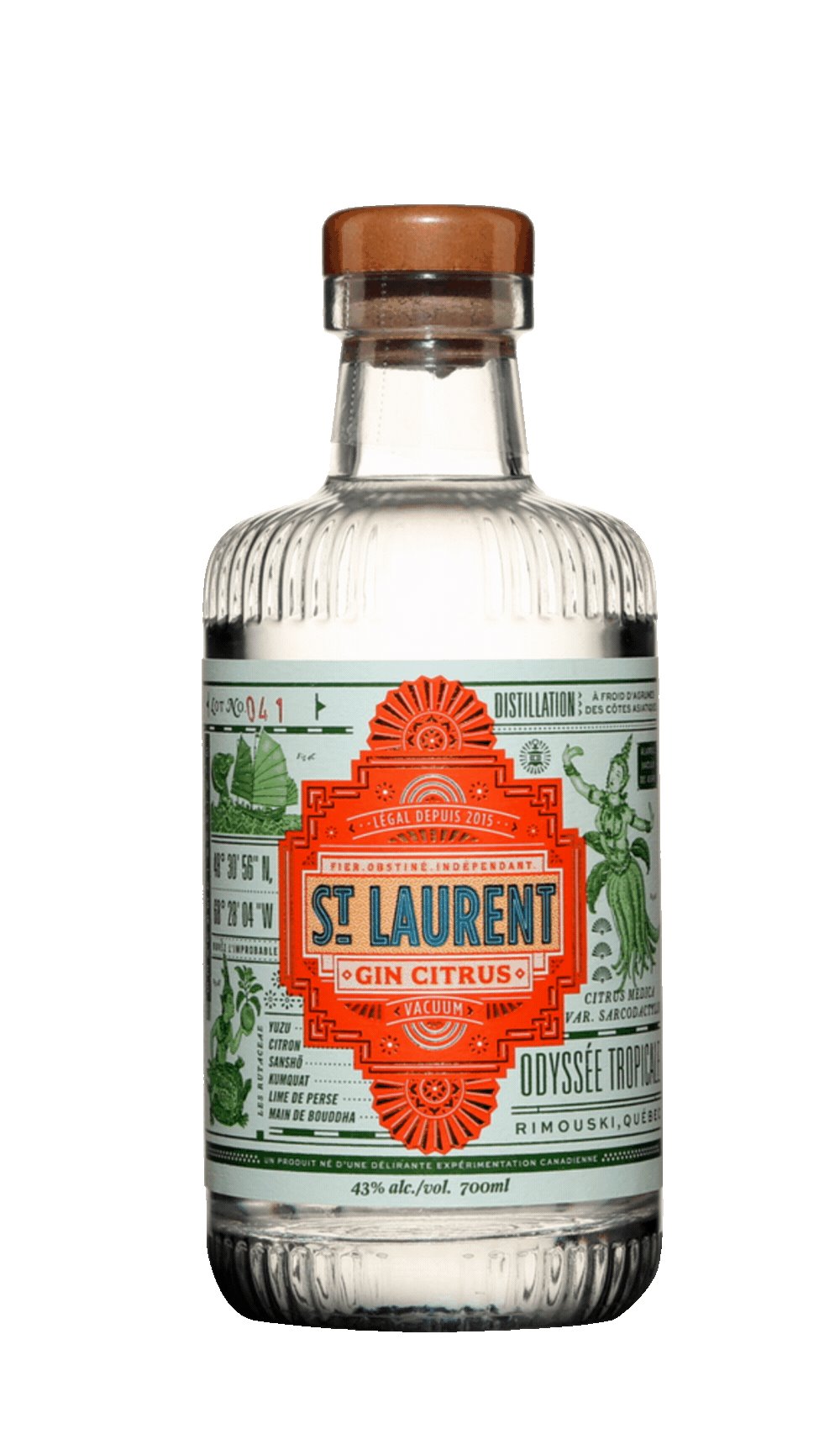 Gin St Laurent Citrus 70cl