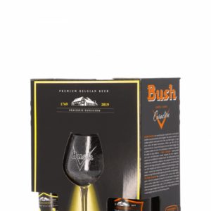 Coffret Bush 4x33cl + 1 verre