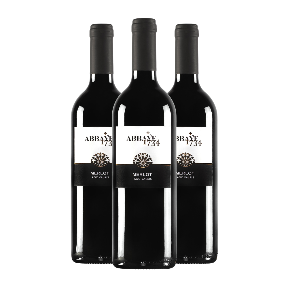 Merlot Abbaye 1734 - Cave du Tunnel 3x75cl