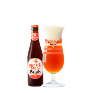 Pêche Mel' Bush 33cl + verre