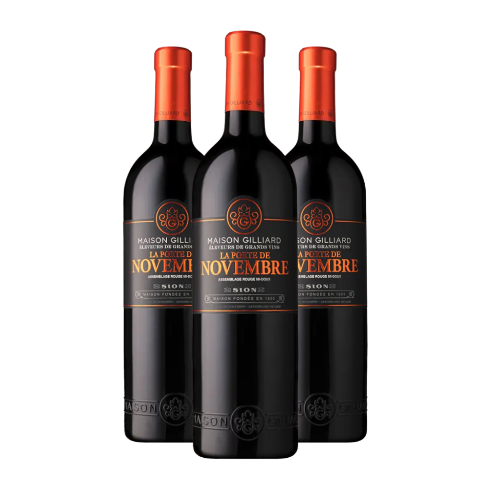 Porte de Novembre Rouge - Maison Gilliard 3x75cl